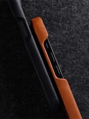 MELKCO For iPhone 15 Pro Max Case Waxy Genuine Cow Leather Phone Cover by The Case Factory