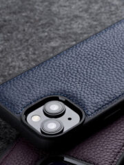 MELKCO For iPhone 14 Plus Case Genuine Cow Leather Coated Phone Cover by The Case Factory