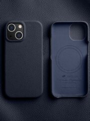 MELKCO For iPhone 15 Plus Case Full-Wrap Genuine Cow Leather Premium Phone Cover | Compatible with MagSafe by The Case Factory