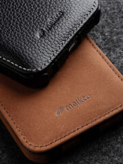 MELKCO For iPhone 15 Pro Max Flip Case Genuine Cow Leather Vertical Phone Cover by The Case Factory