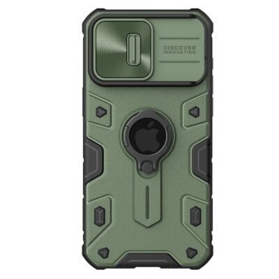 NILLKIN CamShield Armor Case for iPhone 15 Pro Max Slide Camera Protection Phone Cover Green iPhone 15 Pro Max by The Case Factory