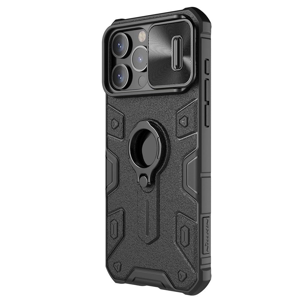NILLKIN CamShield Armor For iPhone 15 Pro Case Slide Camera Protection Phone Cover Black iPhone 15 Pro by The Case Factory