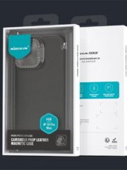 NILLKIN CamShield Prop For iPhone 15 Pro Max Case Lens Cover PU Leather Magnetic Phone Cover by The Case Factory
