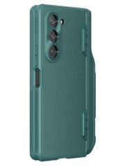 NILLKIN For Samsung Galaxy Z Fold5 Case Leather Coated PC-TPU Phone Cover with Pen Slot by The Case Factory