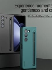 NILLKIN Flex Pure Fold Case for Samsung Galaxy Z Fold5 Silicone-PC Phone Cover with Stylus Pen by The Case Factory
