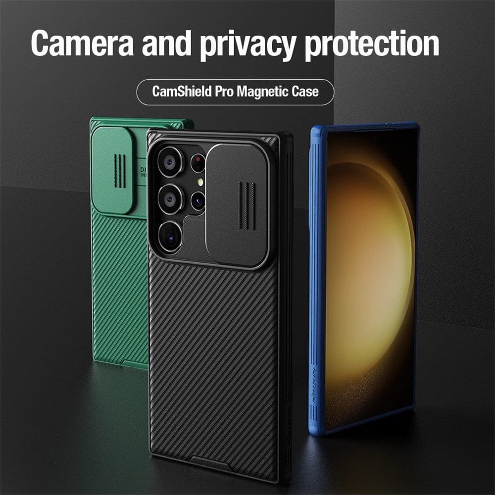 NILLKIN CamShield Pro Case for Samsung Galaxy S24 Ultra Case Magnetic Phone Cover with Slide Camera Lid by The Case Factory