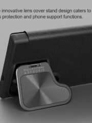 NILLKIN Qin Prop Series for Samsung Galaxy S24+ Leather Case Kickstand Card Holder Phone Cover by The Case Factory