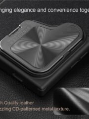 NILLKIN Qin Prop Series for Samsung Galaxy S24+ Leather Case Kickstand Card Holder Phone Cover by The Case Factory