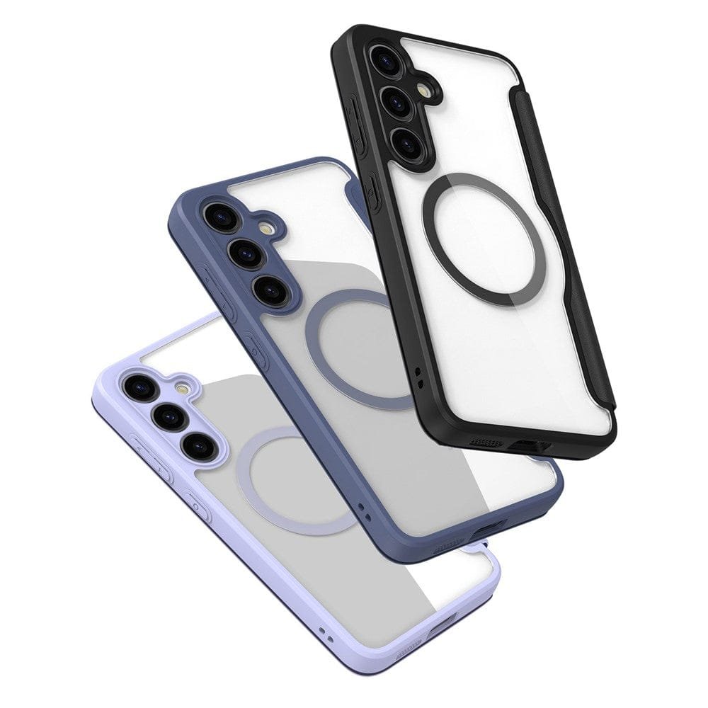 DUX DUCIS Skin X Pro Series For Samsung Galaxy S24 Leather Case Flip Cover | Compatible with MagSafe by The Case Factory