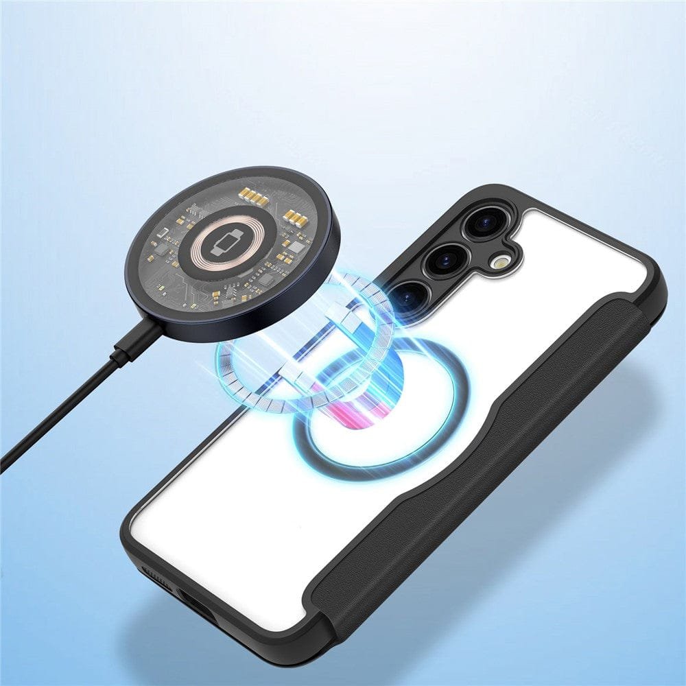 DUX DUCIS Skin X Pro Series For Samsung Galaxy S24 Leather Case Flip Cover | Compatible with MagSafe by The Case Factory