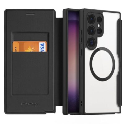 DUX DUCIS Skin X Pro Series For Samsung Galaxy S24 Ultra Leather Case Flip Cover | Compatible with MagSafe by The Case Factory