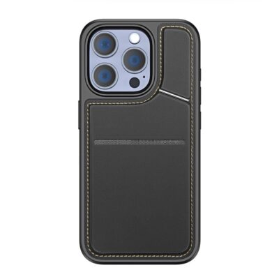 DUX DUCIS Rafi II Series for iPhone 15 Pro Case RFID Blocking Card Slots Leather Cover | Compatible with MagSafe by The Case Factory