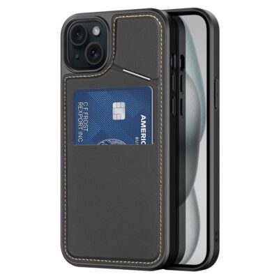 DUX DUCIS Rafi II Series for iPhone 15 Kickstand Case Phone Cover | Compatible with MagSafe Black iPhone 15 by The Case Factory
