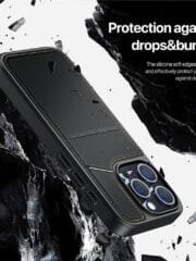 DUX DUCIS Rafi II Series for iPhone 15 Pro Max Case RFID Blocking Card Slots Leather Cover | Compatible with MagSafe by The Case Factory