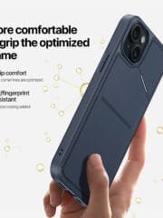 DUX DUCIS Rafi II Series for iPhone 15 Plus Kickstand Case RFID Blocking Card Holder Magnetic Phone Cover by The Case Factory