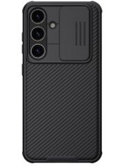 NILLKIN CamShield Pro Case for Samsung Galaxy S24 Shell Magnetic PC-TPU Phone Cover Black Samsung Galaxy S24 by The Case Factory