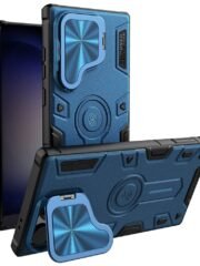 NILLKIN CamShield Armor Prop Case for Samsung Galaxy S24 Ultra PC-TPU Phone Cover with Camera Cover Blue Samsung Galaxy S24 Ultra by The Case Factory