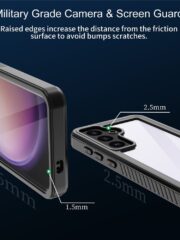 REDPEPPER FS Series for Samsung Galaxy S24 IP68 Waterproof Case Clear Back Phone Cover by The Case Factory