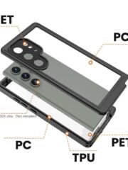 REDPEPPER FS Series for Samsung Galaxy S24 Ultra IP68 Waterproof Case Clear Back Phone Cover by The Case Factory