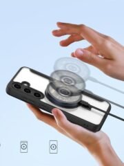 DUX DUCIS Skin X Pro for Samsung Galaxy S24+ Magnetic Case RFID Blocking Card Slots Kickstand Cover by The Case Factory