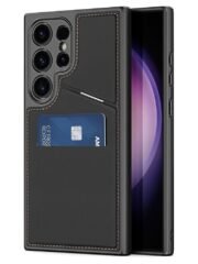 DUX DUCIS Rafi II Series for Samsung Galaxy S24 Ultra Magnetic Phone Case with RFID Blocking Card Slots Kickstand Black Samsung Galaxy S24 Ultra by The Case Factory