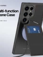 DUX DUCIS Rafi II Series for Samsung Galaxy S24 Ultra Magnetic Phone Case with RFID Blocking Card Slots Kickstand by The Case Factory