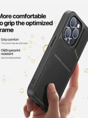 DUX DUCIS Rafi II Series for iPhone 14 Pro Max Case RFID Blocking Card Holders Magnetic Leather Cover by The Case Factory