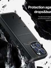 DUX DUCIS Rafi II Series for iPhone 14 Pro Max Case RFID Blocking Card Holders Magnetic Leather Cover by The Case Factory
