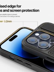 DUX DUCIS Rafi II Series for iPhone 14 Pro Case RFID Blocking Card Holders Magnetic Leather Cover by The Case Factory