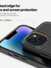 DUX DUCIS Rafi II Series for iPhone 14 / 13 Case RFID Blocking Card Holders Magnetic Leather Cover by The Case Factory
