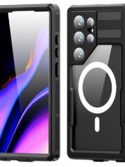 REDPEPPER for Samsung Galaxy S24 Ultra Magnetic IP68 Waterproof Case Clear Phone Cover Black Samsung Galaxy S24 Ultra by The Case Factory