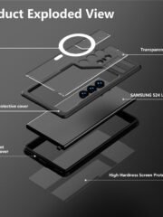 REDPEPPER for Samsung Galaxy S24 Ultra Magnetic IP68 Waterproof Case Clear Phone Cover by The Case Factory