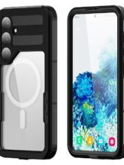 REDPEPPER For Samsung Galaxy S24+ Magnetic Case IP68 Waterproof Transparent Back Cover Black Samsung Galaxy S24+ by The Case Factory