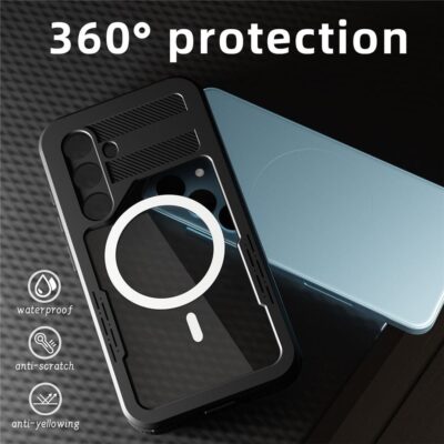 REDPEPPER For Samsung Galaxy S24 IP68 Waterproof Magnetic Case Clear Phone Cover by The Case Factory