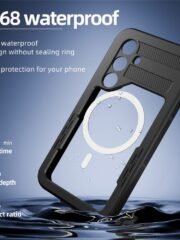 REDPEPPER For Samsung Galaxy S24 IP68 Waterproof Magnetic Case Clear Phone Cover by The Case Factory
