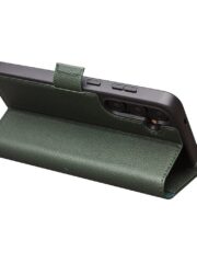QIALINO For Samsung Galaxy S24 Wallet Case Genuine Leather Magnetic Closure Flip Phone Cover by The Case Factory