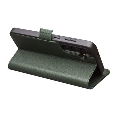 QIALINO For Samsung Galaxy S24 Wallet Case Genuine Leather Magnetic Closure Flip Phone Cover by The Case Factory