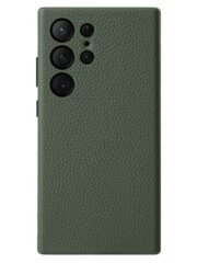 MELKCO For Samsung Galaxy S24 Ultra Case Premium Genuine Leather Full-Wrap Phone Cover Green Samsung Galaxy S24 Ultra by The Case Factory