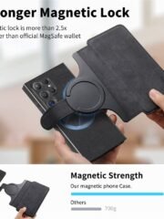 CASENEO For Samsung Galaxy S24 Ultra Magnetic Case Detachable Wallet Leather Phone Flip Cover by The Case Factory