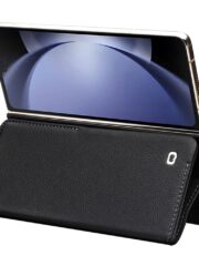 QIALINO For Samsung Galaxy Z Fold5 Wallet Case Genuine Leather Flip Phone Cover with Magnetic Closure by The Case Factory
