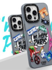 YOUNGKIT I'm Here Paris Series For iPhone 15 Pro Magnetic Case IMD Pattern PC+TPU Phone Cover by The Case Factory