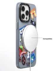 YOUNGKIT I'm Here Paris Series For iPhone 15 Pro Magnetic Case IMD Pattern PC+TPU Phone Cover by The Case Factory