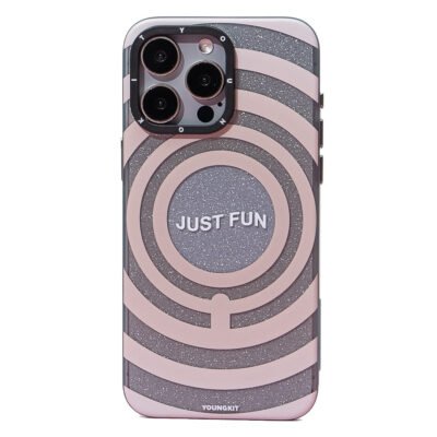 YOUNGKIT Dazzling Series For iPhone 14 Pro Max Magnetic Case Hard PC Phone Cover Print Pattern Design Ring by The Case Factory