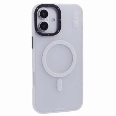 YOUNGKIT For iPhone 16 Pro Max Case Compatible with MagSafe PET+TPU Matte Back Phone Cover White by The Case Factory
