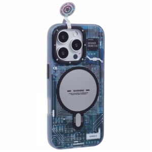 YOUNGKIT Technology Series for iPhone 16 Pro Max Magnetic Case IMD Circuit Board PC+TPU Phone Cover Matte Finish Grey by The Case Factory