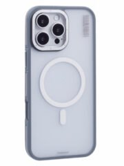 YOUNGKIT For iPhone 16 Pro Max Case Compatible with MagSafe PC + TPU Anti-Fingerprint Phone Cover Grey by The Case Factory
