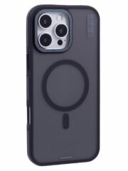 YOUNGKIT For iPhone 16 Pro Max Case Compatible with MagSafe PC + TPU Anti-Fingerprint Phone Cover Black by The Case Factory