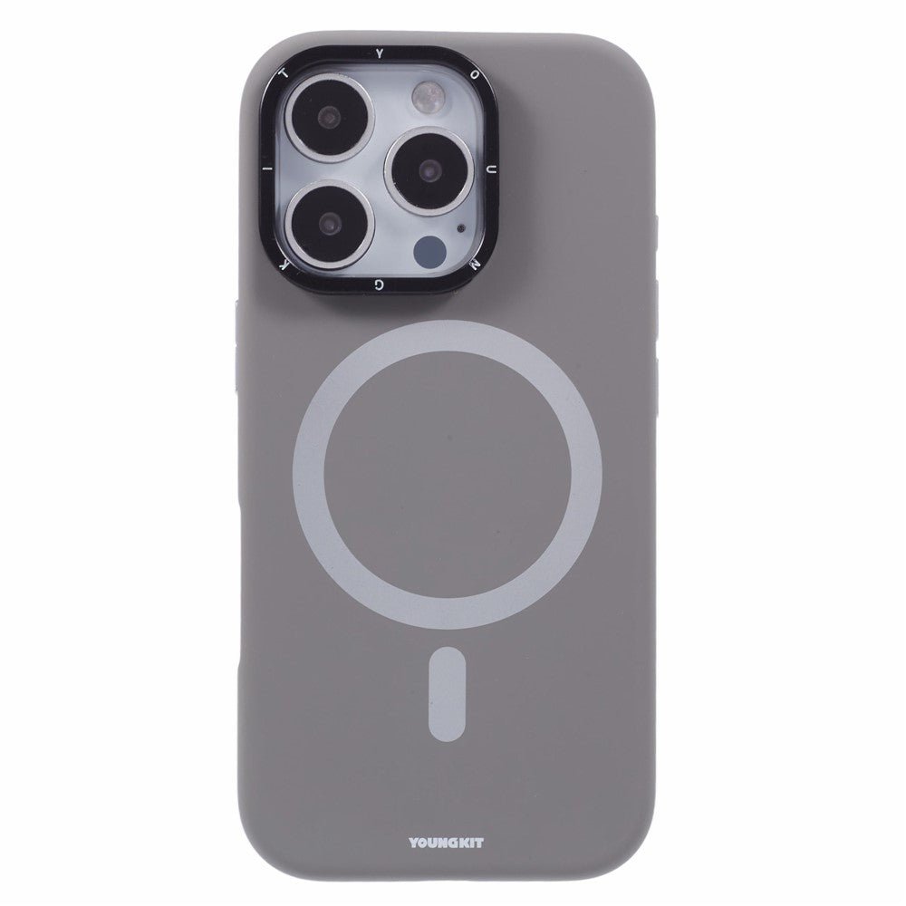 YOUNGKIT For iPhone 16 Pro Max Case Compatible with MagSafe Lens Kickstand Silicone Phone Cover by The Case Factory