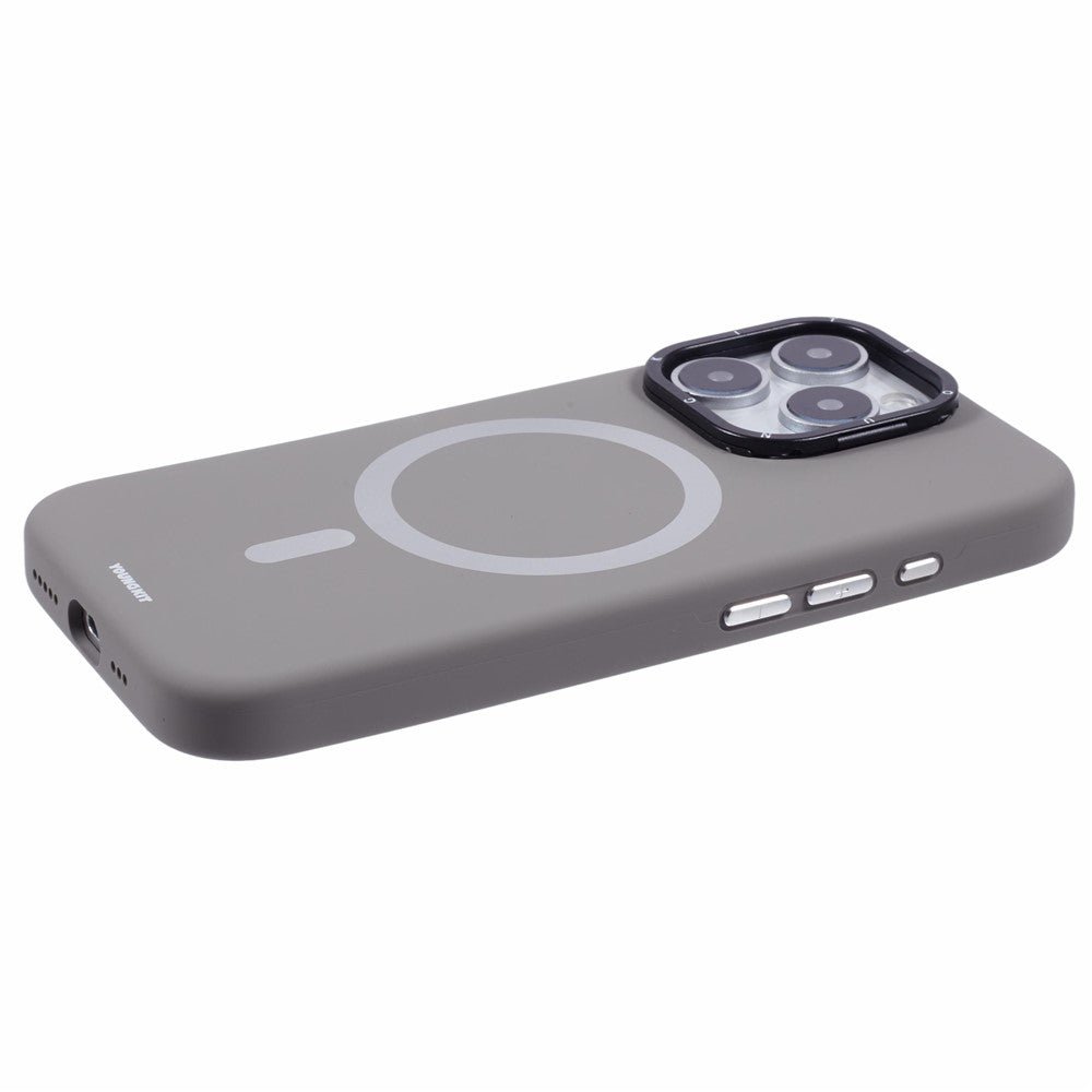 YOUNGKIT For iPhone 16 Pro Max Case Compatible with MagSafe Lens Kickstand Silicone Phone Cover by The Case Factory