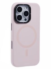 YOUNGKIT For iPhone 16 Pro Max Case Compatible with MagSafe Lens Kickstand Silicone Phone Cover Light Pink by The Case Factory
